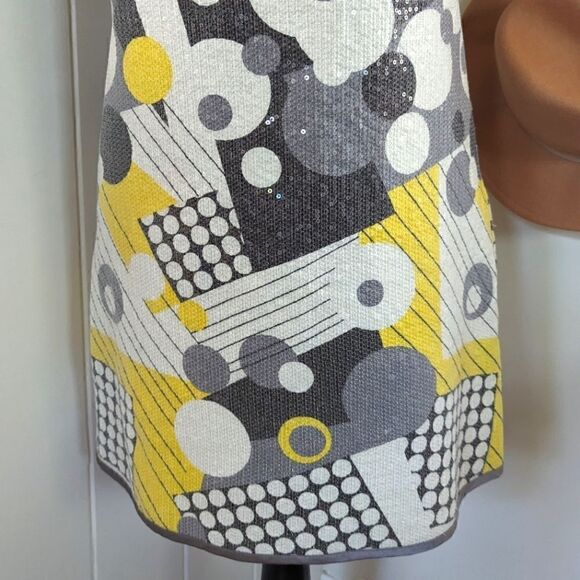 Marc Jacobs Dress 4 Silk Mod Gossip Girl Sequins Y2K 90s Whimsical Quirky Cute - Picture 4 of 10